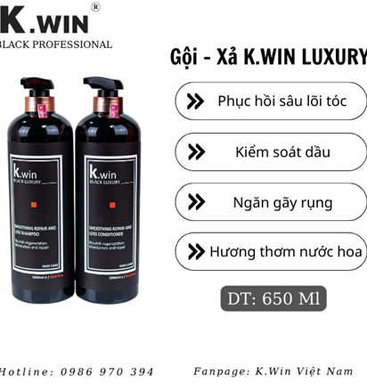 Dầu Gội - Xả K.WIN LUXURY Bản Cao Cấp 